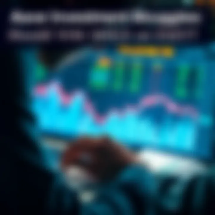 Investor contemplating Aave investment Close-up of a person looking at a chart showing a declining trend, with a laptop and financial documents nearby