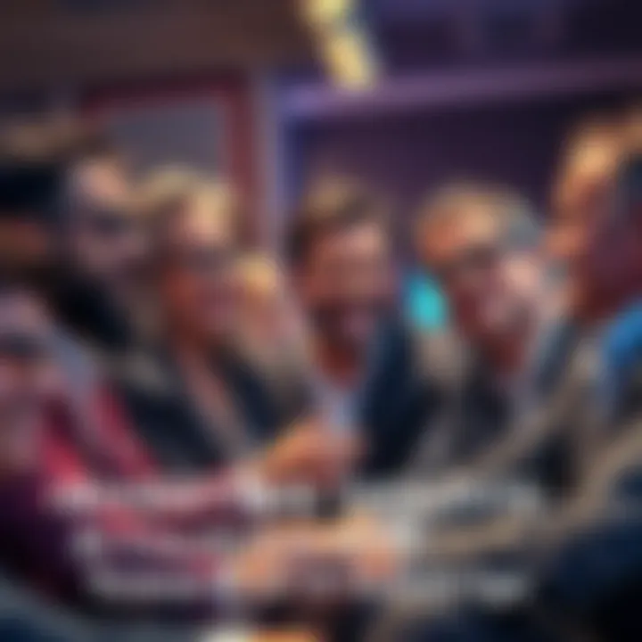 A group of diverse investors discussing strategies regarding 2.5 asset holdings, showing cautious optimism in their expressions.