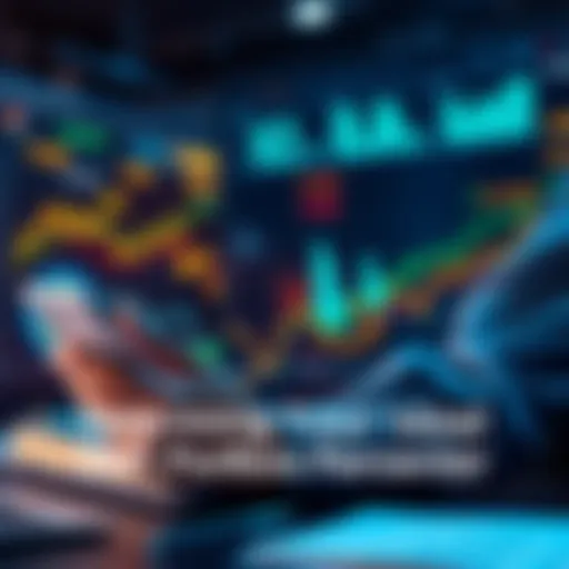 A seasoned investor reviewing financial charts and graphs related to decentralized finance, showing growth and risks associated with their portfolio.