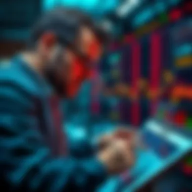 Investor looks over charts and graphs, considering buying options despite recent price increases