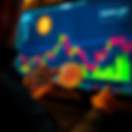Investor buying Bitcoin An investor holding Bitcoin coins while looking at a rising price chart on a digital screen, symbolizing hopes for Bitcoin to reach $100,000 by year-end.