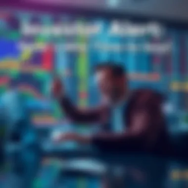 A person excitedly reviewing stock market charts on a laptop, ready to invest.