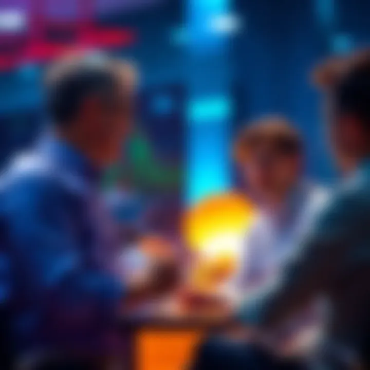 An investor sharing tips on managing finances during market dips in a casual forum setting