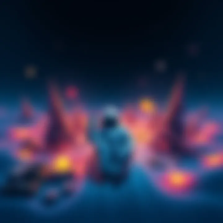 A visual representation of a hibernating investor surrounded by symbols of PulseChain and PulseX growth