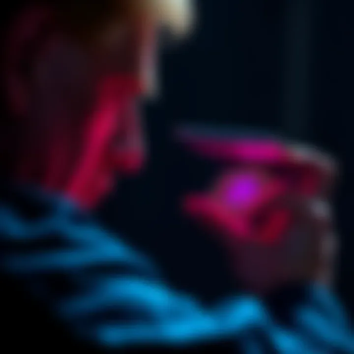 Investor Holding TRUMP Coin An investor looking at a digital wallet displaying TRUMP coin amidst declining altcoin values.