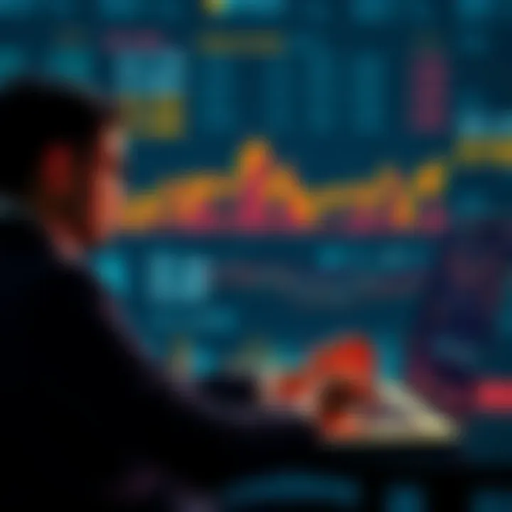 A person looking at financial charts and graphs on a laptop, contemplating investment decisions