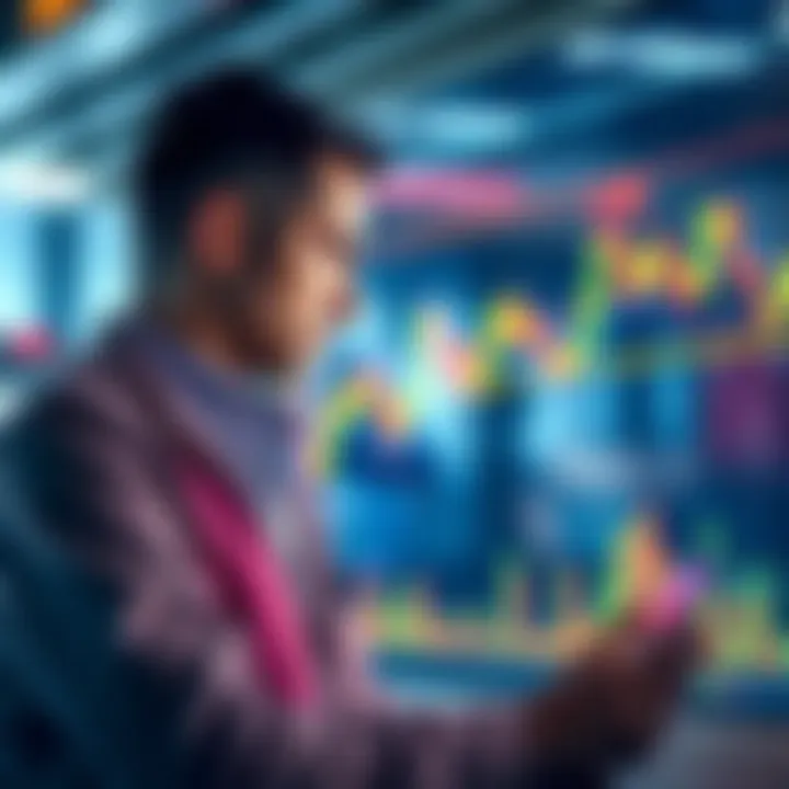 A trader showing regret while analyzing a stock chart with a price surge, highlighting the challenges of timing in investing.