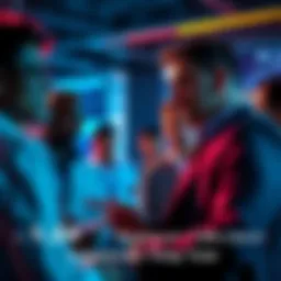 A group of investors debating the potential rise of shares to .25