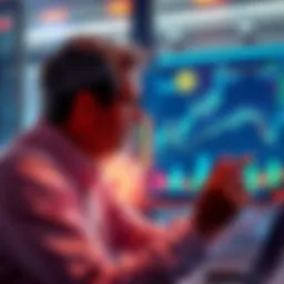 A thoughtful investor analyzing charts and graphs related to stablecoins and yield sources, highlighting the shift in strategy after the Celsius collapse.