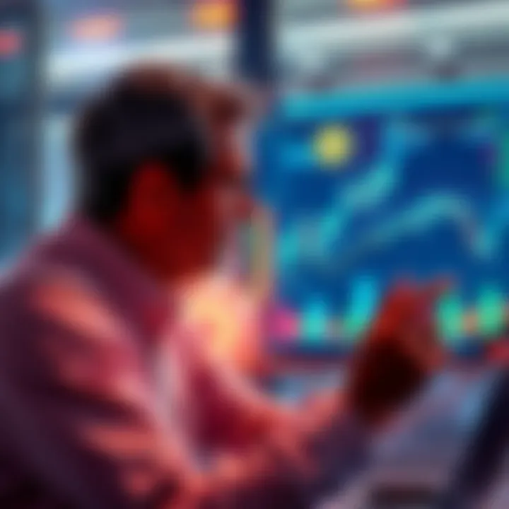 A thoughtful investor analyzing charts and graphs related to stablecoins and yield sources, highlighting the shift in strategy after the Celsius collapse.