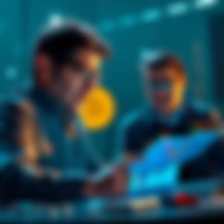 Mainstream investors expressing frustration while analyzing a Bitcoin price chart showing losses