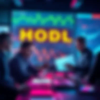 Group of investors analyzing charts and discussing strategies for buying and selling assets