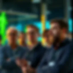 A group of individuals discussing their experiences with cryptocurrency, looking thoughtful and concerned about their financial choices.