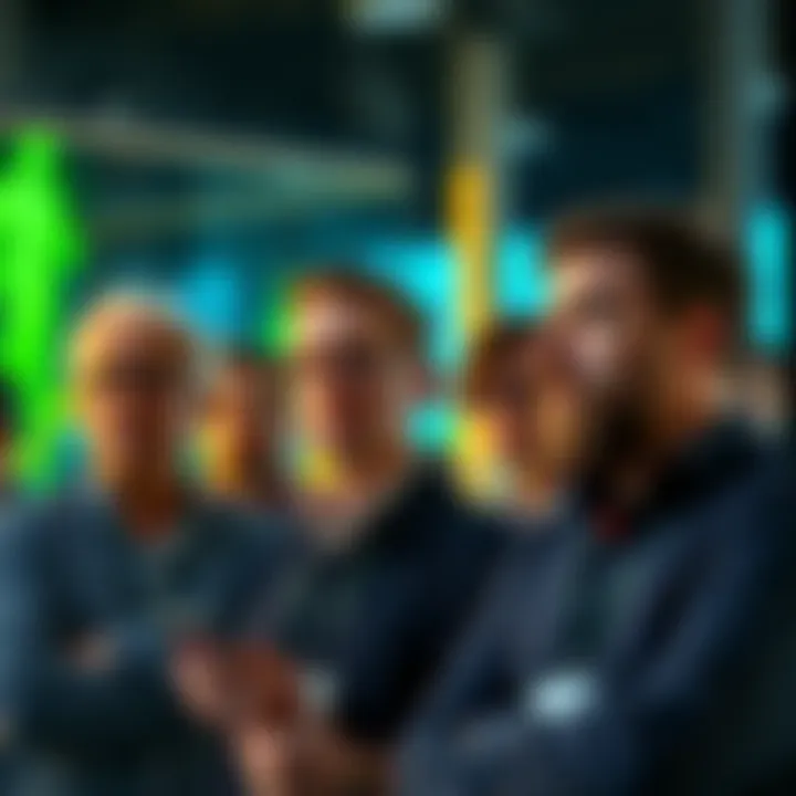 A group of individuals discussing their experiences with cryptocurrency, looking thoughtful and concerned about their financial choices.