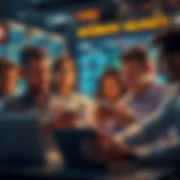 Investors Reflecting on Crypto Losses A group of traders looking concerned while reviewing their cryptocurrency investments on laptops and phones, illustrating the impact of recent market drops.