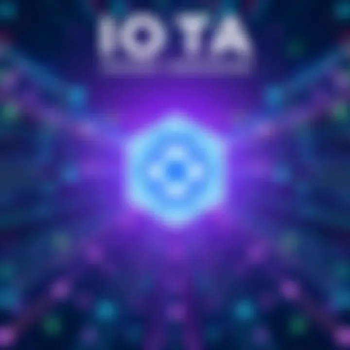 IOTA Mainnet Launch Announcement Graphic showcasing the IOTA logo with a futuristic design, representing the launch of the rebased mainnet, featuring elements like smart contracts and decentralized features.