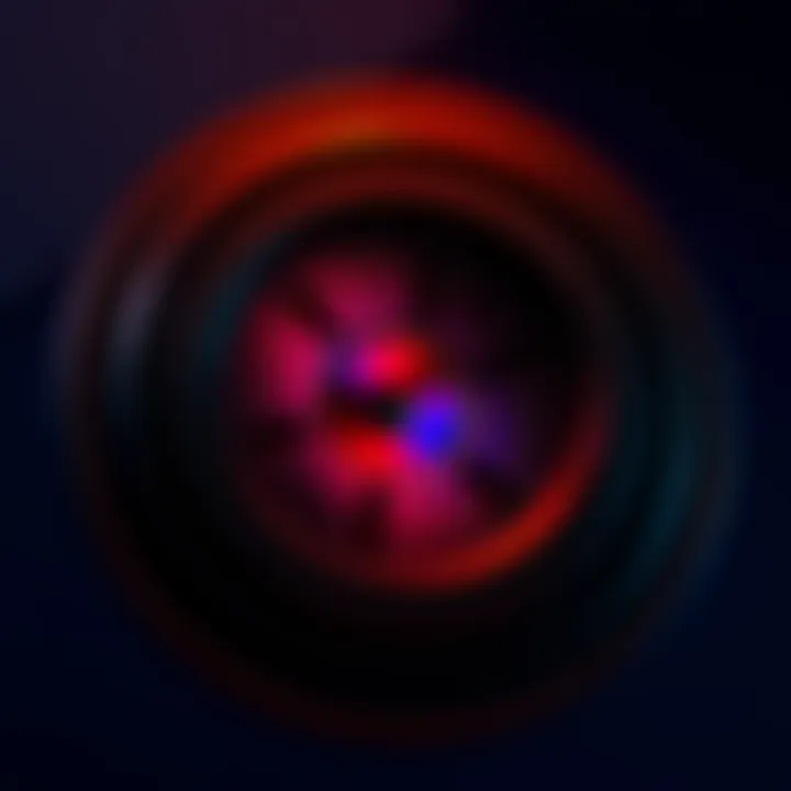 Close-up view of the iPhone 18 Pro's variable aperture camera system with six blades