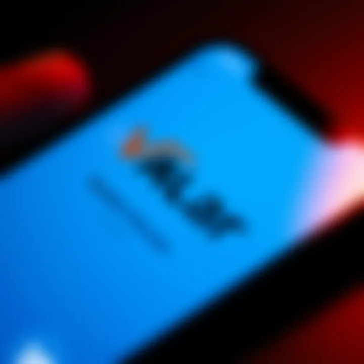 iPhone displaying Valar app with scrolling issue Close-up of an iPhone showing the Valar app interface, highlighting scrolling problems as a user tries to restake.