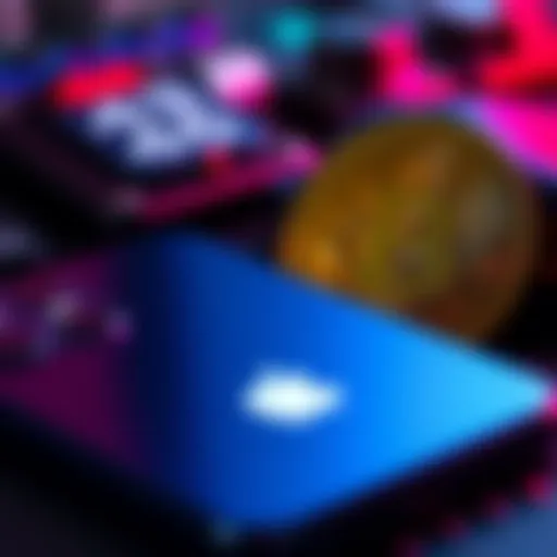 A close-up of an iPhone and a Bitcoin side by side, representing the tech and finance clash in 2026.