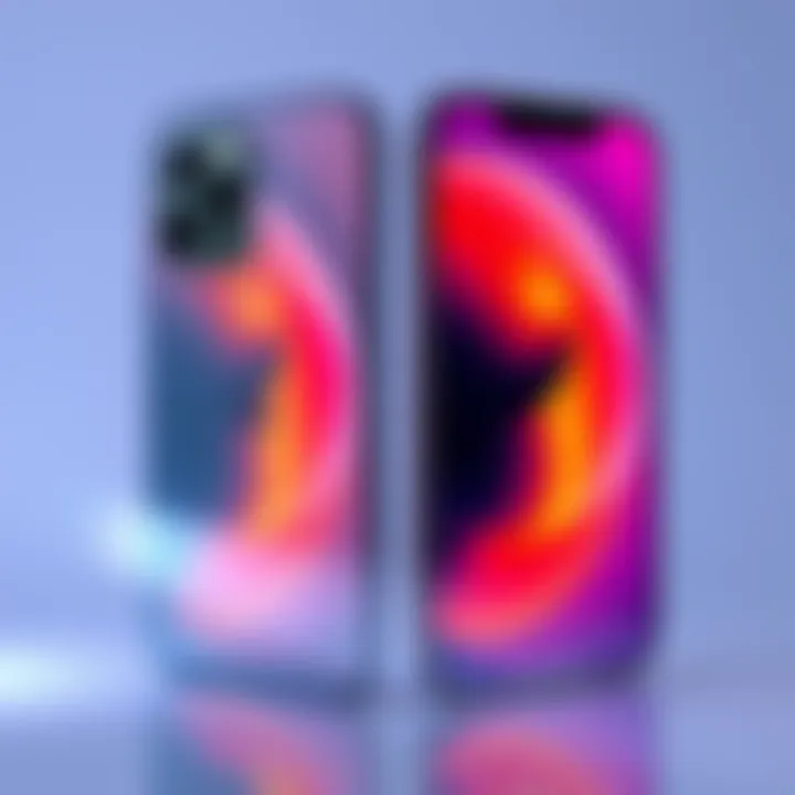 Side-by-side view of the iPhone 18 Pro Max and iPhone 17 Pro Max highlighting design and color differences