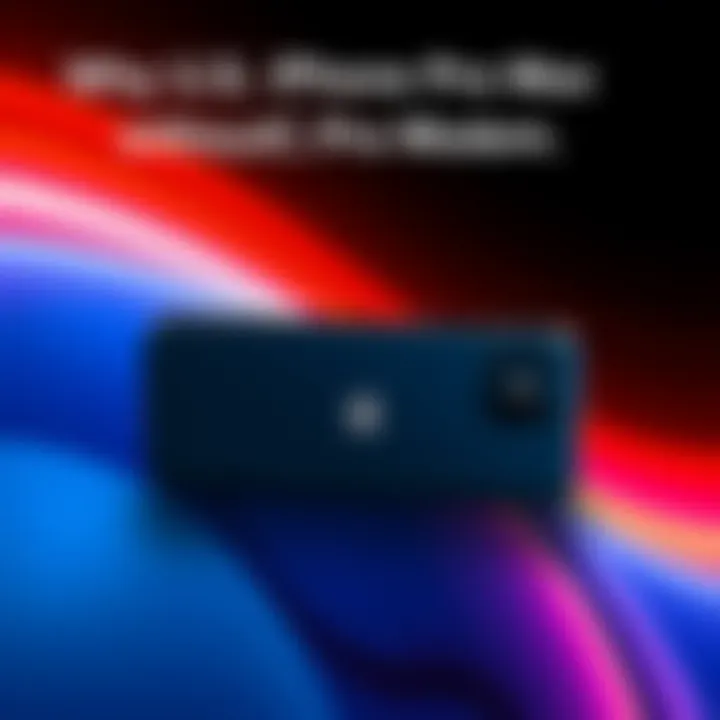 Illustration of the U.S. iPhone Pro Max highlighting the absence of the C2 Cellular Modem compared to other models.