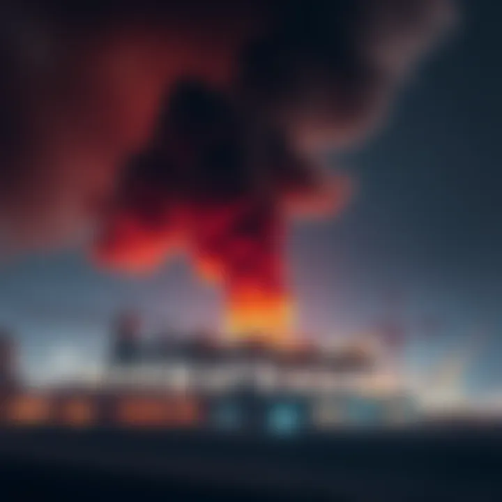 Smoke rises from Qatar's gas hub following an Iranian strike, highlighting the impact on global energy supplies.