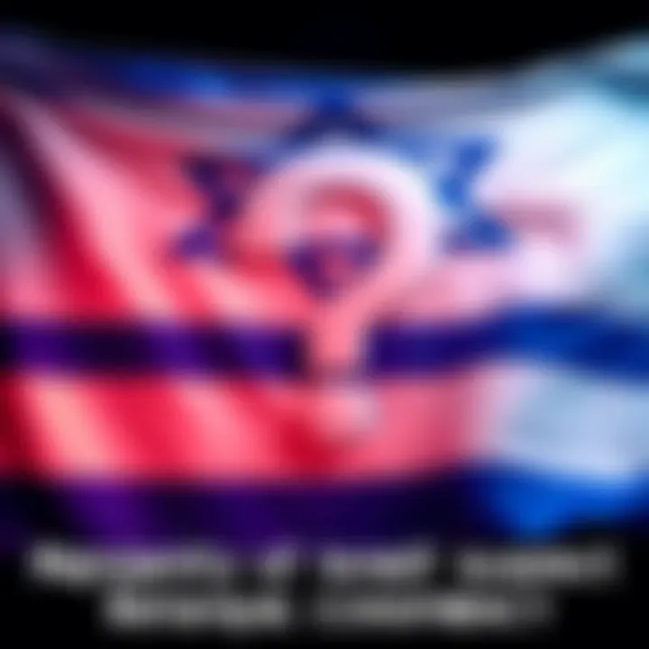 An Israeli flag displayed alongside a large question mark, symbolizing doubt and betrayal in public sentiment.