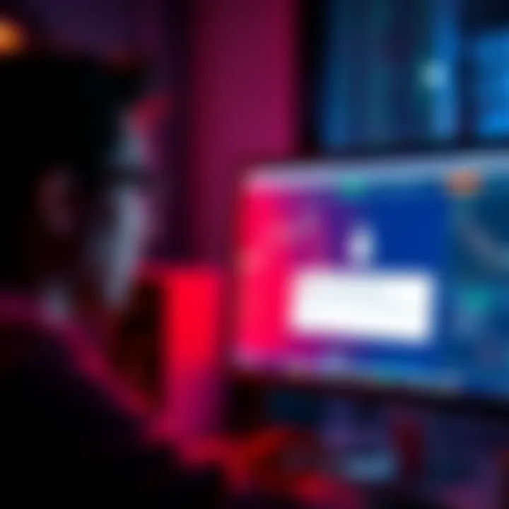 A frustrated person looking at a computer screen displaying an error message while trying to log into Itrust Capital account.