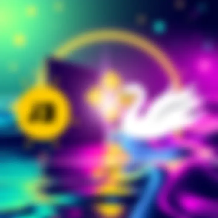 Illustration showing JANCTION and Swan Chain logos with a Binance Wallet integration concept in the background