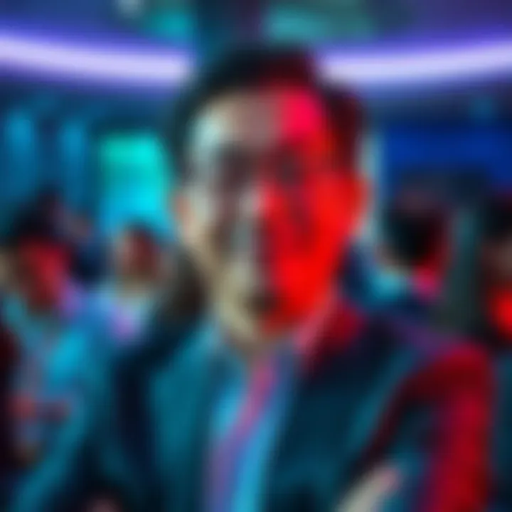 Hara, CFO of JASMY, at a corporate event discussing digital assets