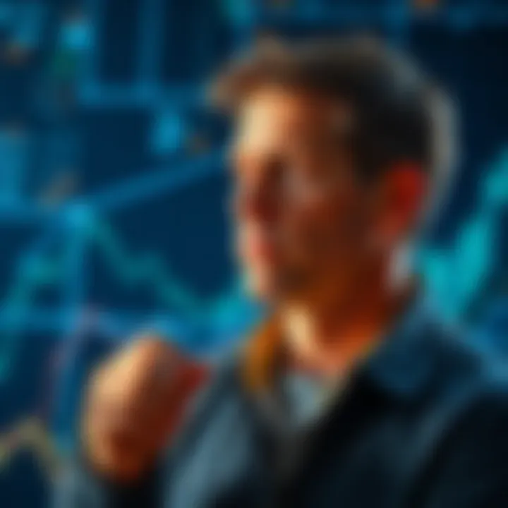 Tech veteran Jeff Booth contemplating the resilience of Bitcoin after extensive analysis, with a background of blockchain graphics.