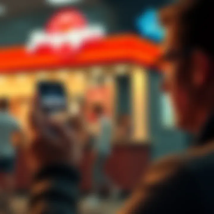 A frustrated person looking at their phone with the Jersey Mike's app showing an unfulfilled order after using Atlas Shopping.