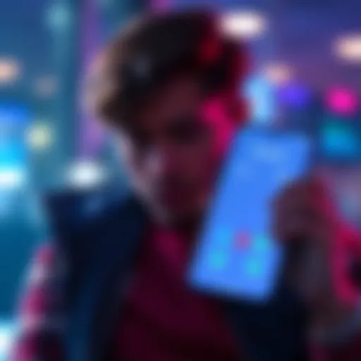 A person looking at their phone with a call from a number identified as Revolut on the screen, showing concern about the legitimacy of the call.