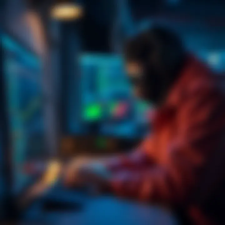 JoeGrand, a hacker, is shown using a computer to help someone regain access to their cold wallet and cryptocurrency.