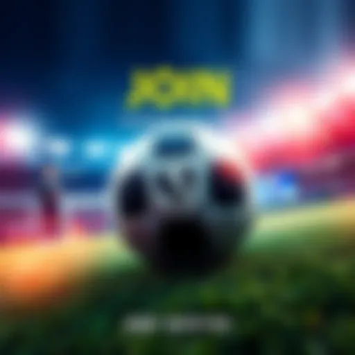 A soccer-themed graphic inviting players to join SORARE FC with the squad code SQD-B1H161, featuring a soccer ball and digital elements representing online gaming.