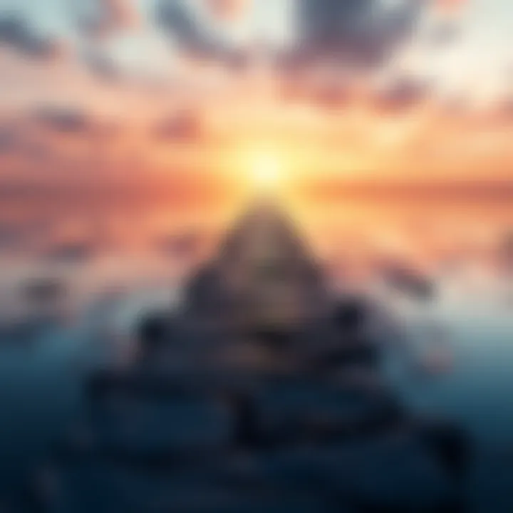 Journey of Growth A reflective pathway illustrating personal growth through mistakes and accountability