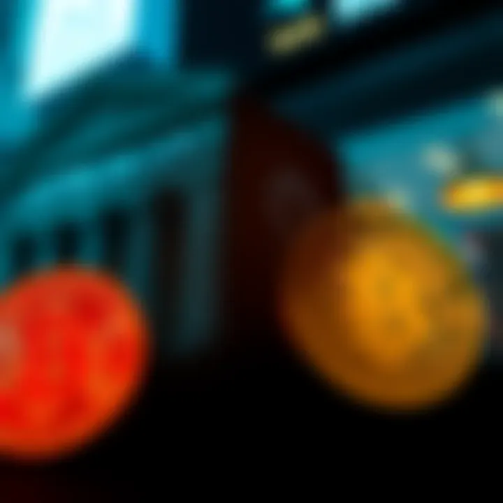 A graphic showing JPMorgan's logo overshadowing Bitcoin and MSTR logos, representing conflict between banks and cryptocurrency innovation.