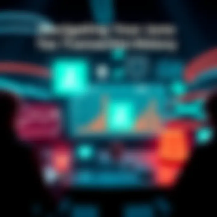 Insightful Guide to Juno Tax Management A visual representation of navigating tax transaction history with Juno, featuring a user-friendly interface and troubleshooting tips.