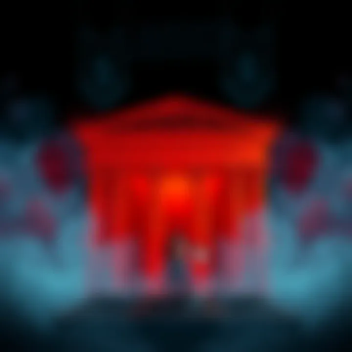 A visual representation of the Justice Department's focus shift towards combating cartels and terrorism, emphasizing the decline of cryptocurrency enforcement.