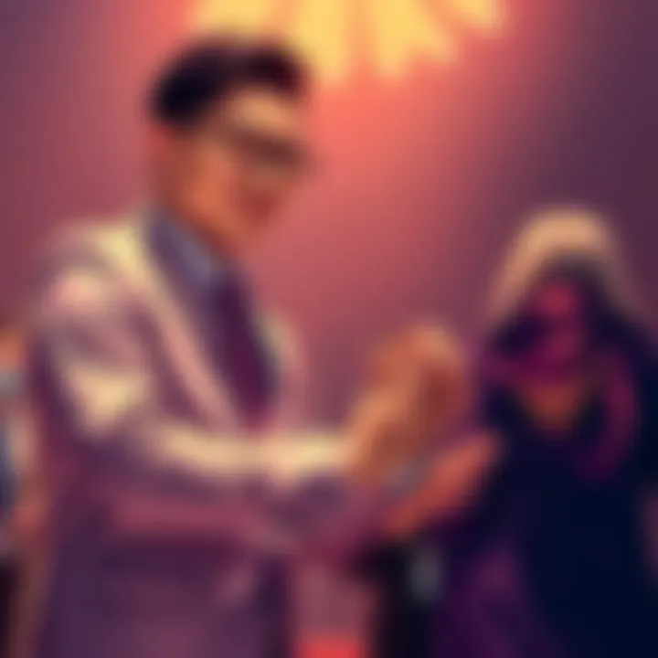 Justin Sun shaking hands with SEC representatives after the settlement over cryptocurrency involvement