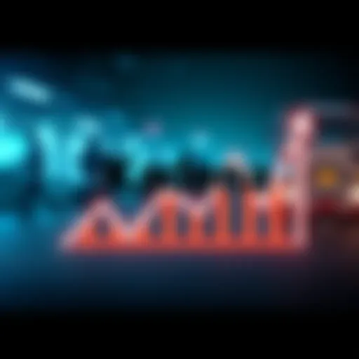 Kadena's logo with a downward graph symbolizing market challenges and shutdown concerns