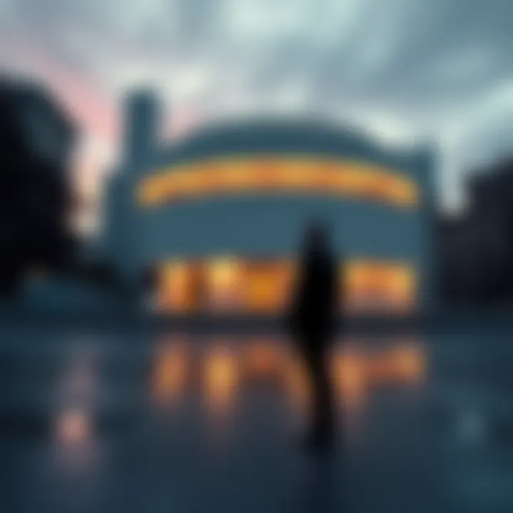 Kangloth stands in front of the Solomon R. Guggenheim Museum reflecting on art ownership
