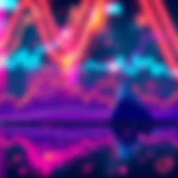 A graph showing the drop in Kaspa's value to $.20 with market trend lines