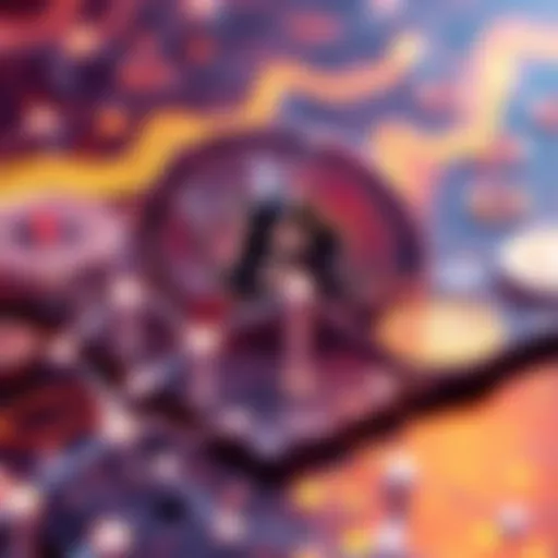 A graphic representation of Kaspa's blockchain, highlighting its advanced features compared to Bitcoin.