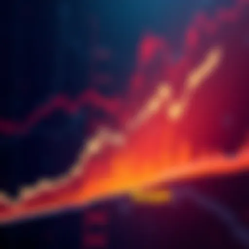A line chart showing the recent increase in Kaspa's price, highlighting sharp spikes.