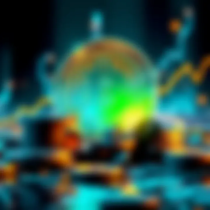 A visual representation of Kaspa's rebound amidst Bitcoin's climb, showcasing bullish market trends and investor excitement