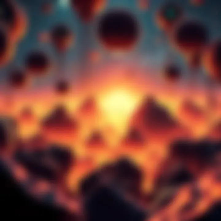 An artistic representation of Kaspa's innovative GHOSTDAG protocol amidst a dynamic digital landscape