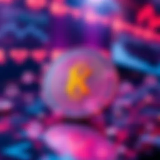 A digital representation of Kaspa, showcasing its fast and secure blockchain features against a backdrop of stablecoin regulation news.