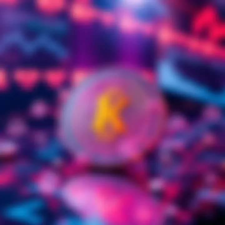 A digital representation of Kaspa, showcasing its fast and secure blockchain features against a backdrop of stablecoin regulation news.