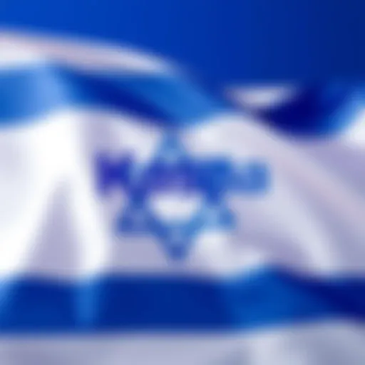 Kaspa Logo with Israeli Flag Kaspa logo placed alongside the Israeli flag, illustrating the connection and potential reputational concerns.